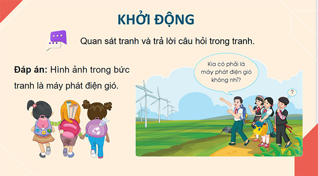 PowerPoint Công nghệ 5 Mô hình máy phát điện gió