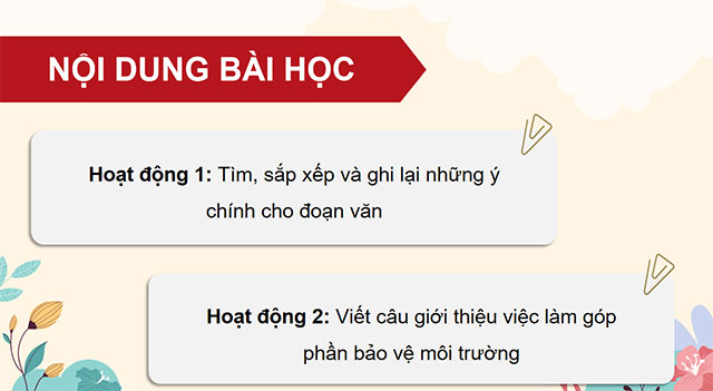 PowerPoint Tìm ý cho đoạn văn thể hiện tình cảm, cảm xúc trước một sự việc