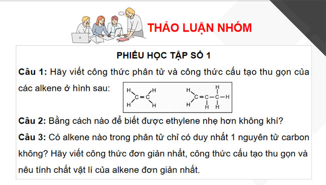 Giáo án KHTN 9 Bài 22: Alkene