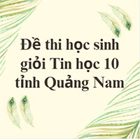 Đề thi học sinh giỏi Tin học 10 cấp tỉnh năm 2025