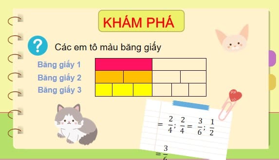PowerPoint Bài 62: Phân số bằng nhau