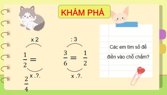 PowerPoint Bài 62: Phân số bằng nhau