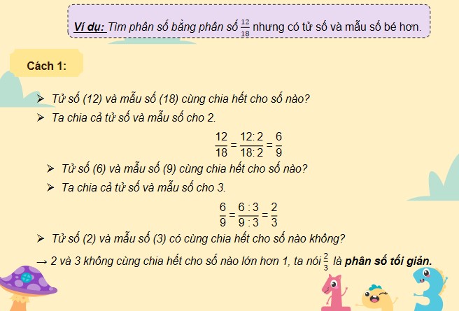 PowerPoint Toán 4 Bài 63: Rút gọn phân số