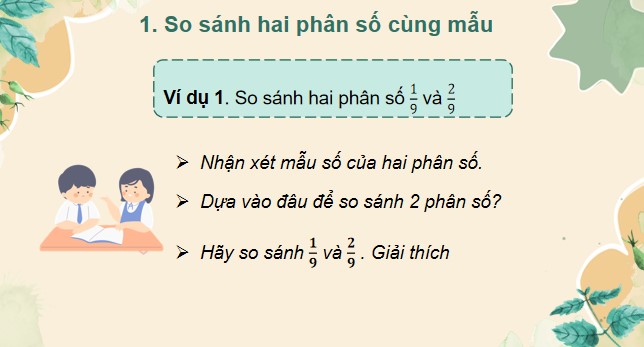 PowerPoint Bài 66: So sánh hai phân số