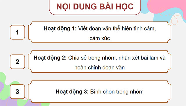 PowerPoint Viết đoạn văn thể hiện tình cảm, cảm xúc trước một sự việc