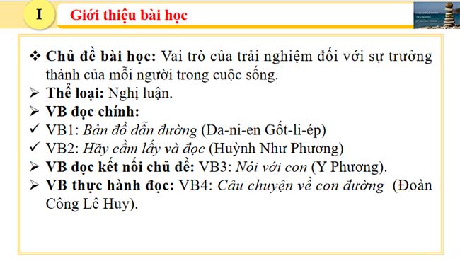 Giáo án Ngữ văn 7 Bài 8 Bản đồ dẫn đường