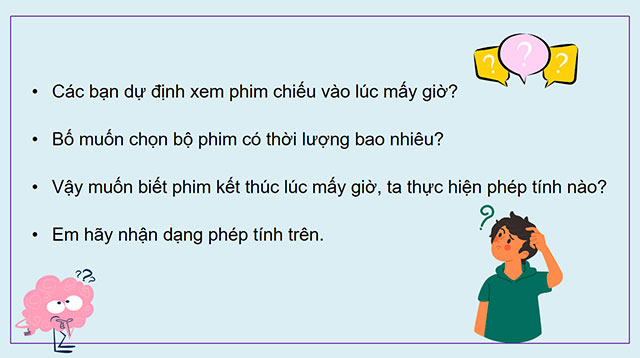 PowerPoint Cộng, trừ số đo thời gian