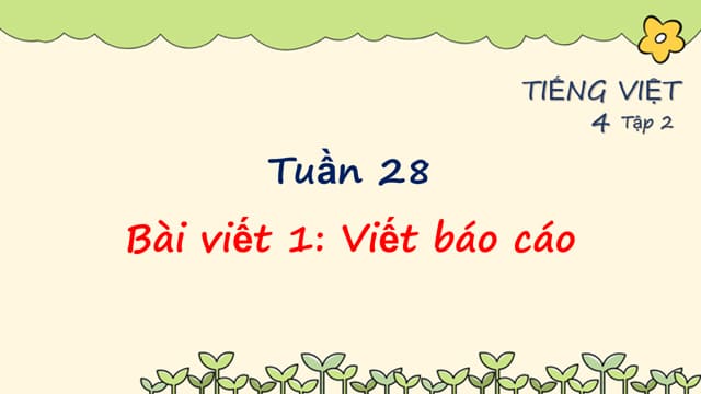 PowerPoint Viết báo cáo