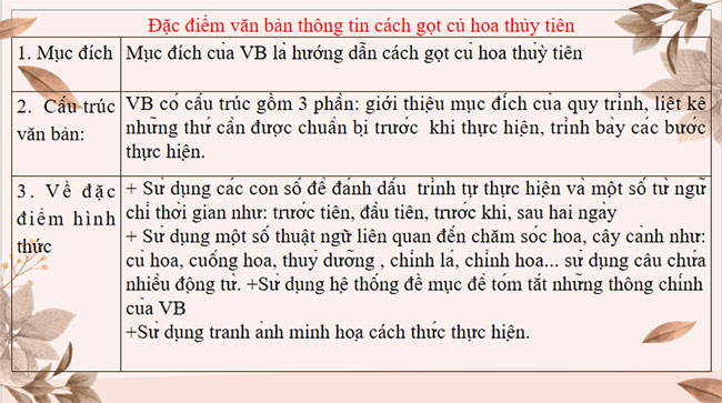 PowerPoint Ngữ văn 7 Cách gọt củ hoa thủy tiên