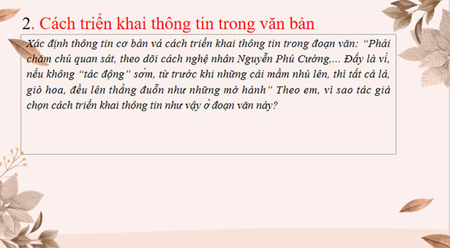 PowerPoint Ngữ văn 7 Cách gọt củ hoa thủy tiên