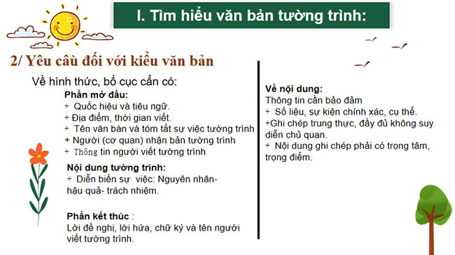 PowerPoint Ngữ văn 7 Viết văn bản tường trình