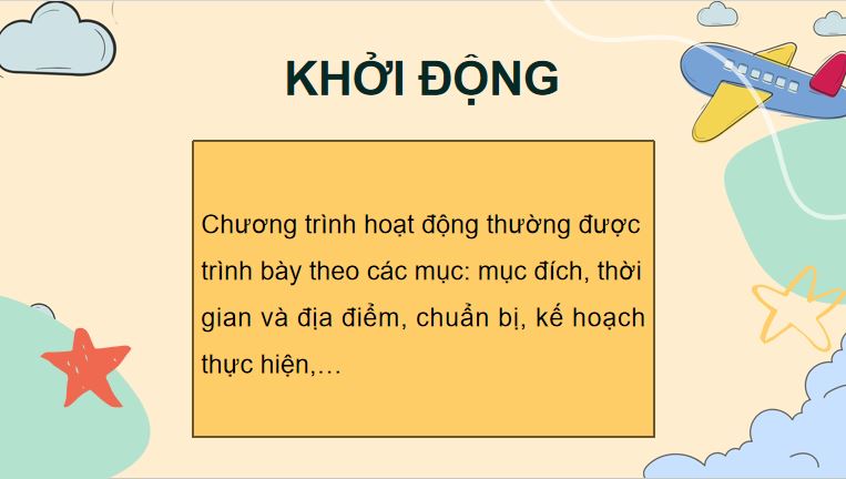 Bài 14: Viết chương trình hoạt động (Bài viết số 1)