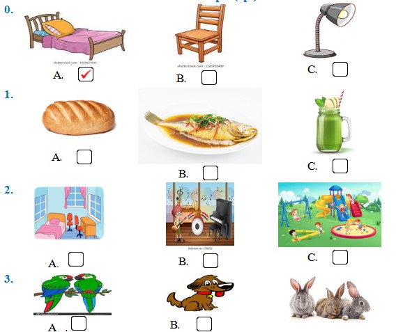 Đề thi học kì 2 Tiếng Anh lớp 3 Global Success