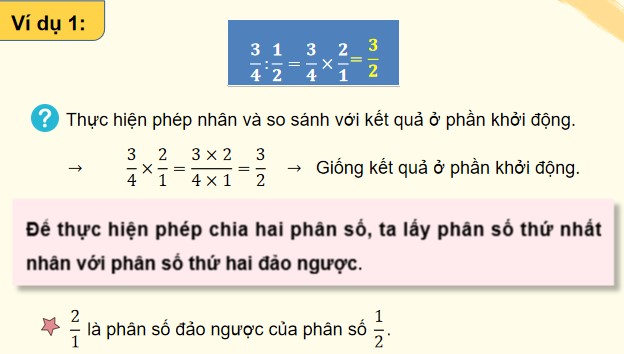 PowerPoint Bài 75: Phép chia phân số