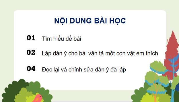 PowerPoint Luyện tập lập dàn ý cho bài văn miêu tả con vật