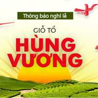 Mẫu PowerPoint thông báo nghỉ lễ Giỗ tổ Hùng Vương 10/3 2025