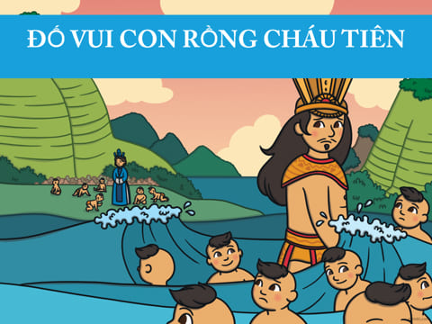 Slide PPT đố vui về sự tích Con Rồng Cháu Tiên