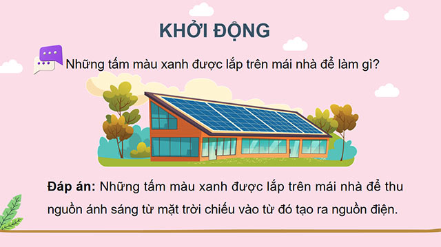 PowerPoint Công nghệ 5 Mô hình điện mặt trời