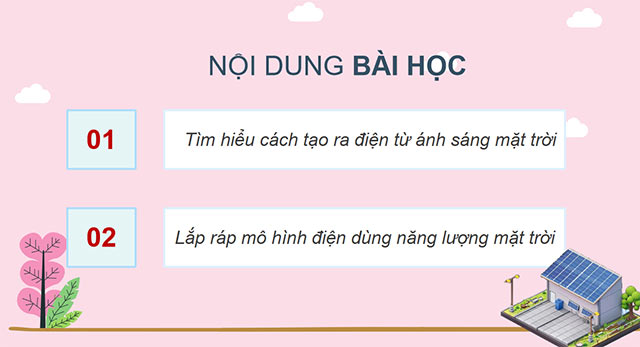 PowerPoint Công nghệ 5 Mô hình điện mặt trời