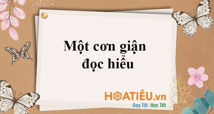 Một cơn giận đọc hiểu
