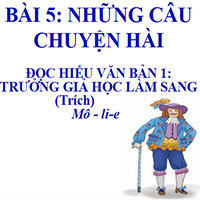 PowerPoint Ngữ Văn 8 Bài 5: Trưởng giả học làm sang