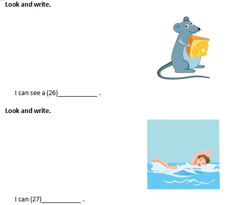 Đề kiểm tra cuối học kì 2 Tiếng Anh lớp 1 I-learn Smart Start