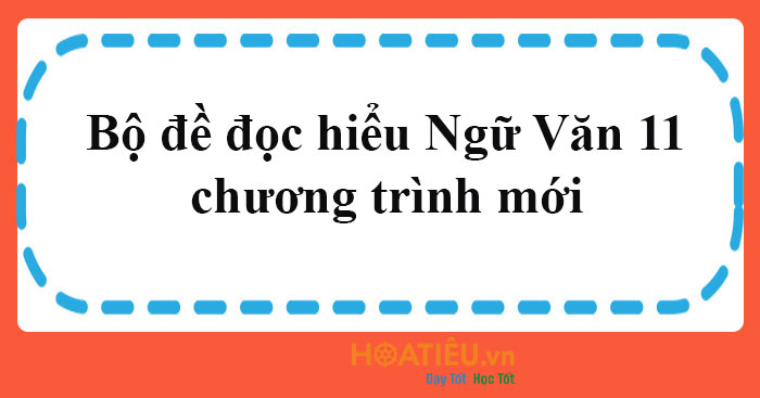 Bộ đề đọc hiểu Ngữ văn 11 chương trình mới có đáp án