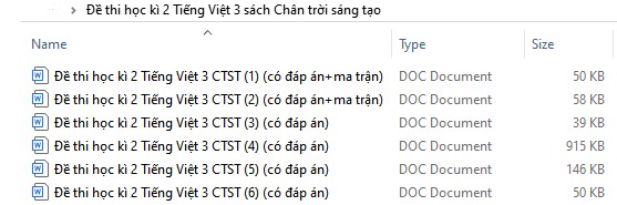 đề thi Tiếng Việt lớp 3 học kì 2 Chân trời sáng tạo 