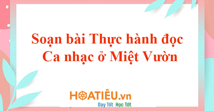 Soạn bài Ca nhạc ở Miệt Vườn