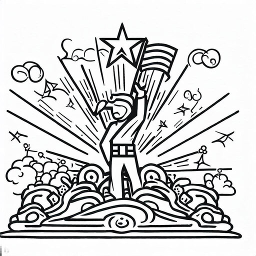 Bộ tranh tô màu 30/4