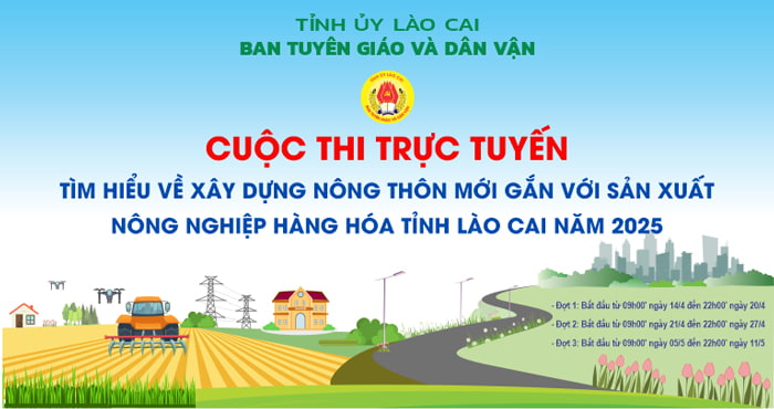 Đáp án trắc nghiệm đợt 1: "Tìm hiểu về xây dựng nông thôn mới gắn với sản xuất nông nghiệp hàng hóa Lào Cai"