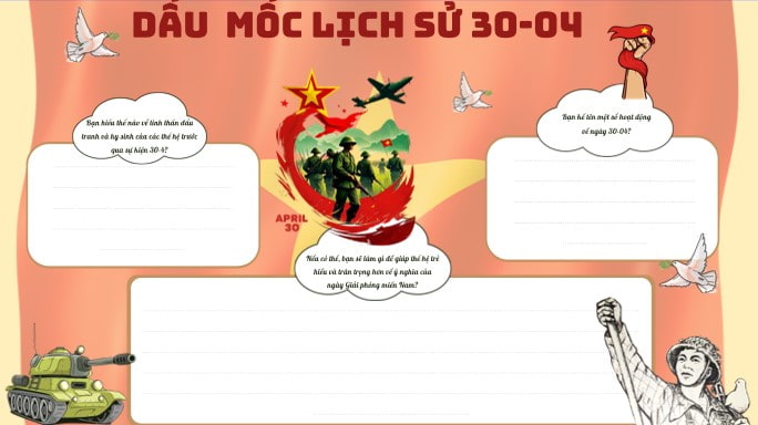 Powerpoint dấu mộc lịch sử ngày 30/4