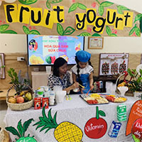 Giáo án mầm non chủ đề: Bé với hoa quả