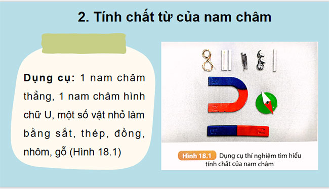 Khoa học tự nhiên 7 Bài 18 Nam châm