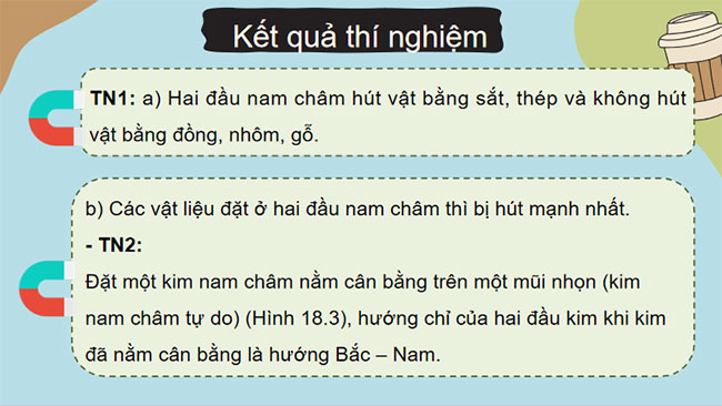 Khoa học tự nhiên 7 Bài 18 Nam châm