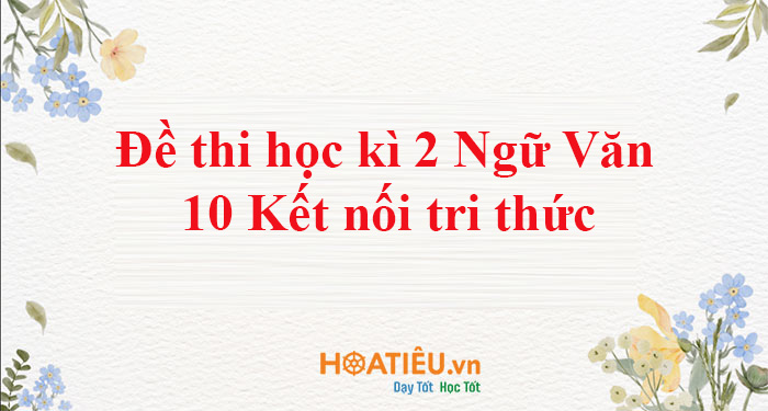 Đề thi cuối kì 2 lớp 10 môn Văn Kết nối tri thức