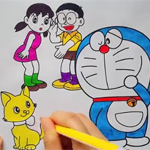 Tranh tô màu Doremon