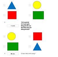 Giáo án mầm non: Nhận biết phân biệt hình vuông và hình chữ nhật