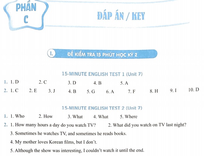 Đề thi học kì 2 Tiếng Anh 6 Global Success 