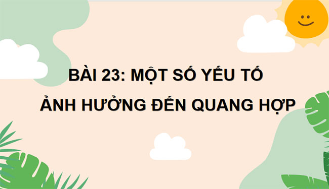 Giáo án PowerPoint Sinh học 7 Bài 23