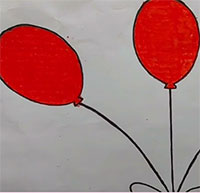 Giáo án mầm non: Dán chùm bóng