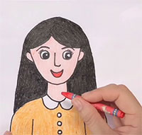 Giáo án mầm non: Tô màu chân dung mẹ