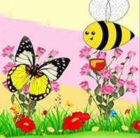Giáo án mầm non: Bài thơ Ong và Bướm