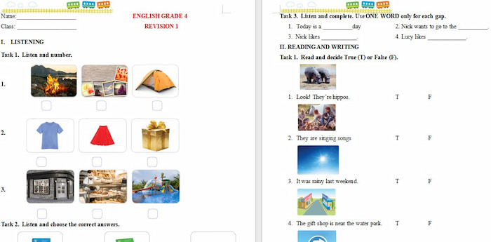 Đề cương ôn tập học kì 2 Tiếng Anh lớp 4 Global Success