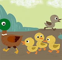 Giáo án mầm non: Truyện Chú vịt xám