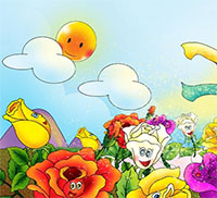 Giáo án mầm non: Truyện Sự tích các loại hoa