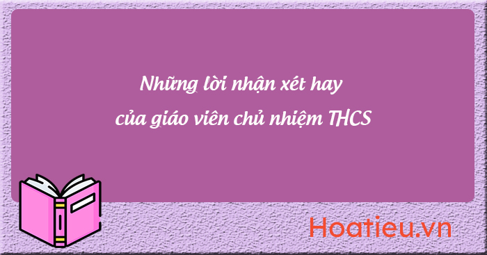 Lời nhận xét của giáo viên chủ nhiệm theo Thông tư 22