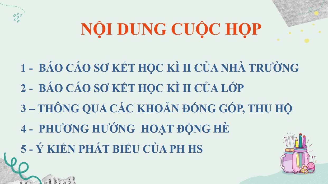 Mẫu Powerpoint họp phụ huynh cuối năm