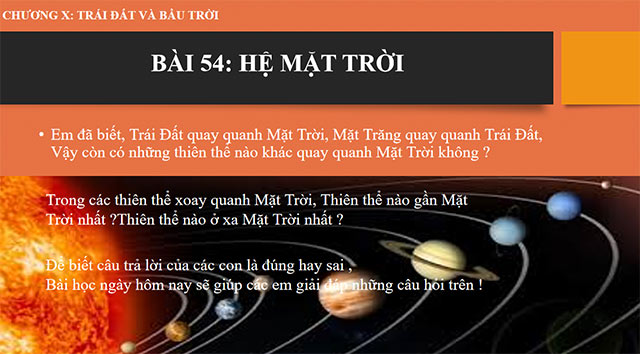 PowerPoint Khoa học tự nhiên 6 Hệ Mặt Trời
