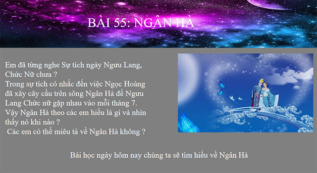 PowerPoint Khoa học tự nhiên 6 Ngân hà